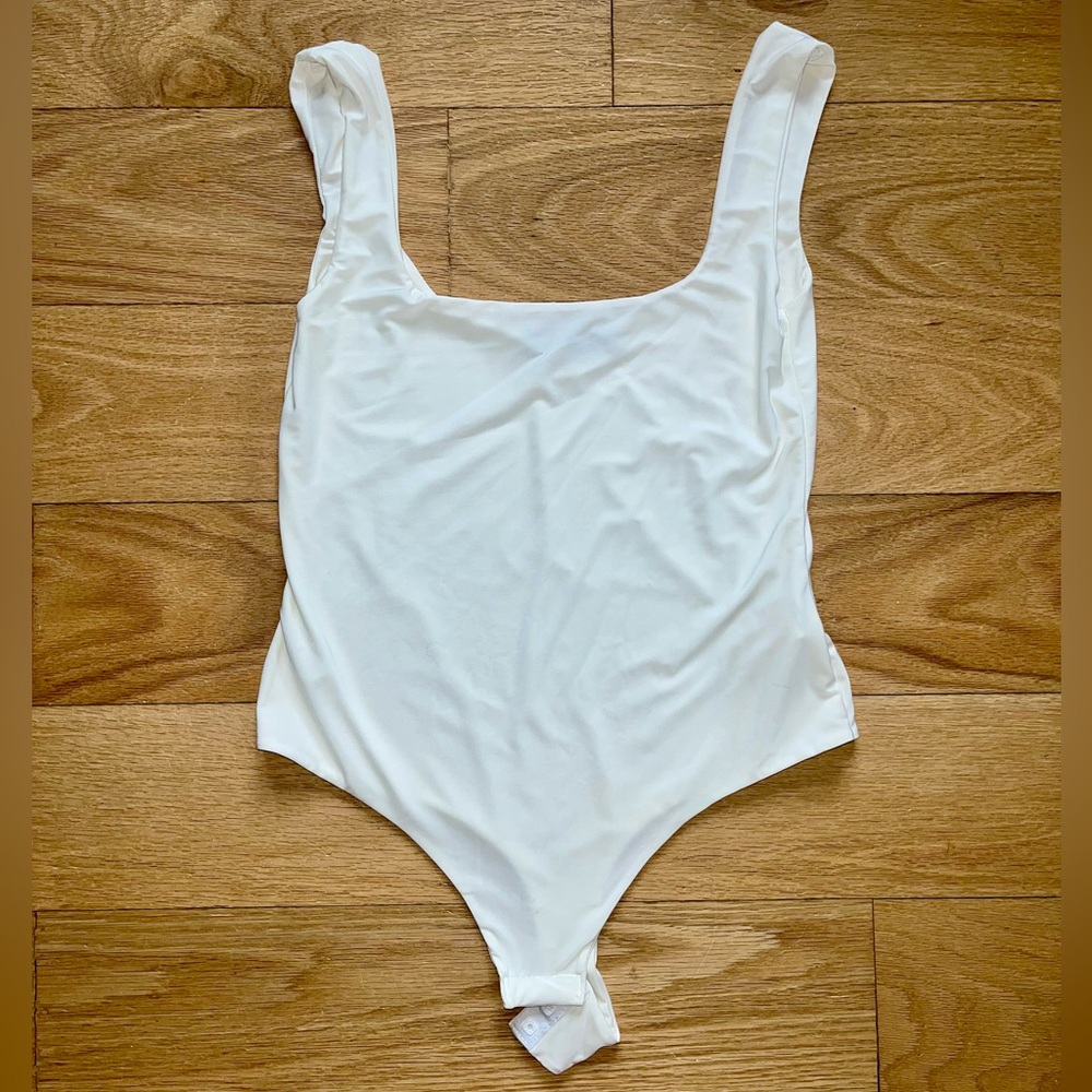 PrettyLittleThing Ivory White Tank Top Bodysuit